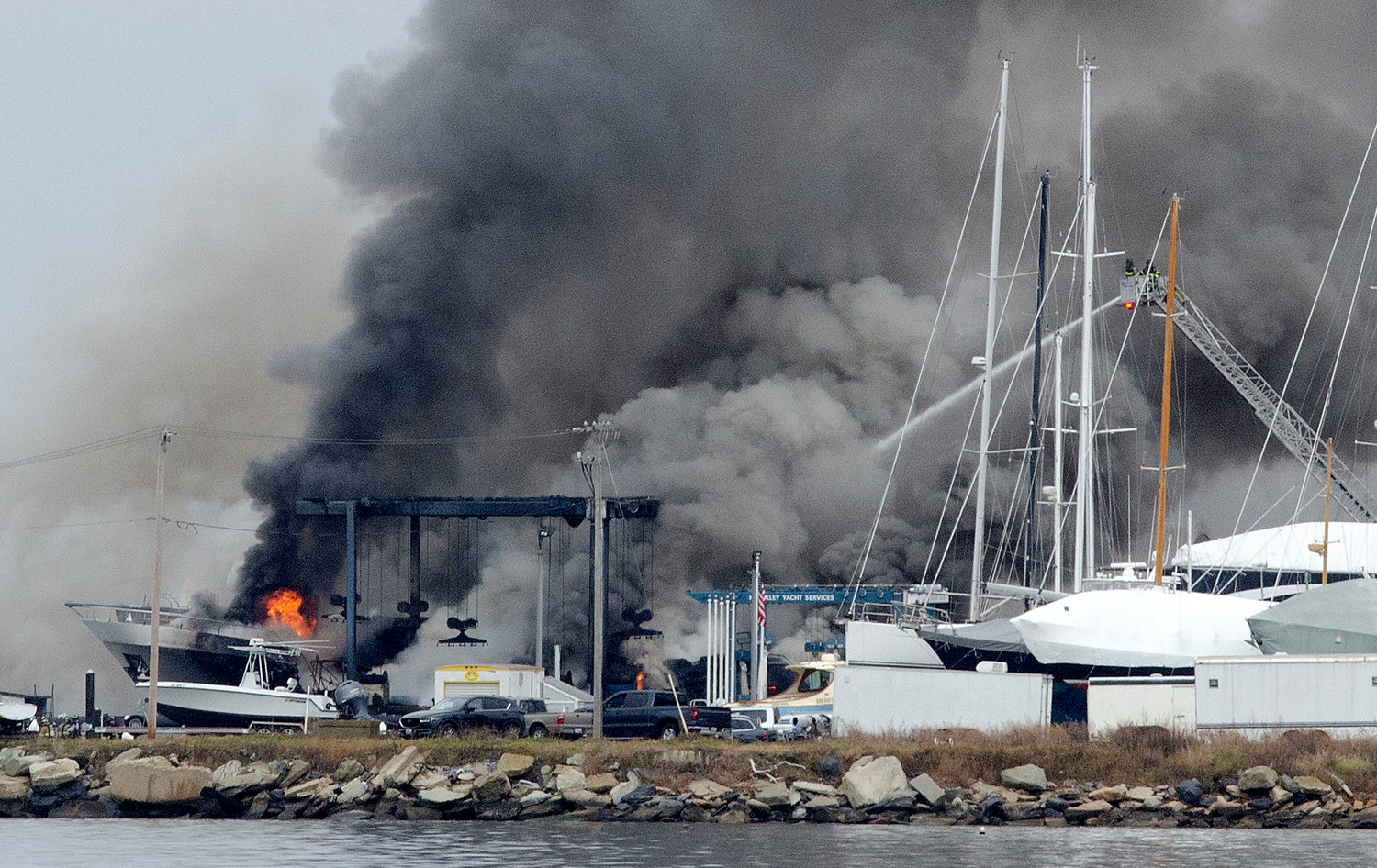 hinckley yachts fire